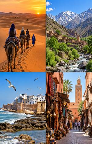 Morocco tours from Marrakech to Merzouga, Imlil, Essaouira and Marrakech Medina